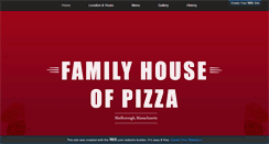 Desktop Screenshot of familyhouseofpizza.com