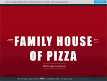 Tablet Screenshot of familyhouseofpizza.com